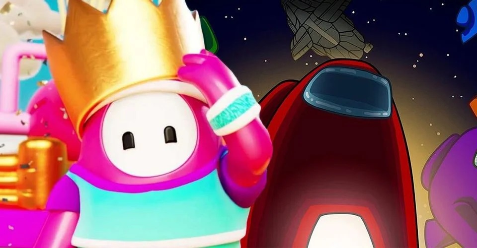 Вышел трейлер 4 сезона Fall Guys. Там показали кроссовер с Among Us - изображение обложка