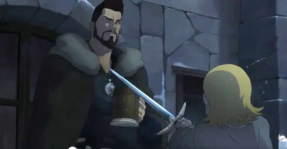 Весемир обучает юных ведьмаков: вышел отрывок из аниме «Кошмар Волка» от Netflix - изображение обложка