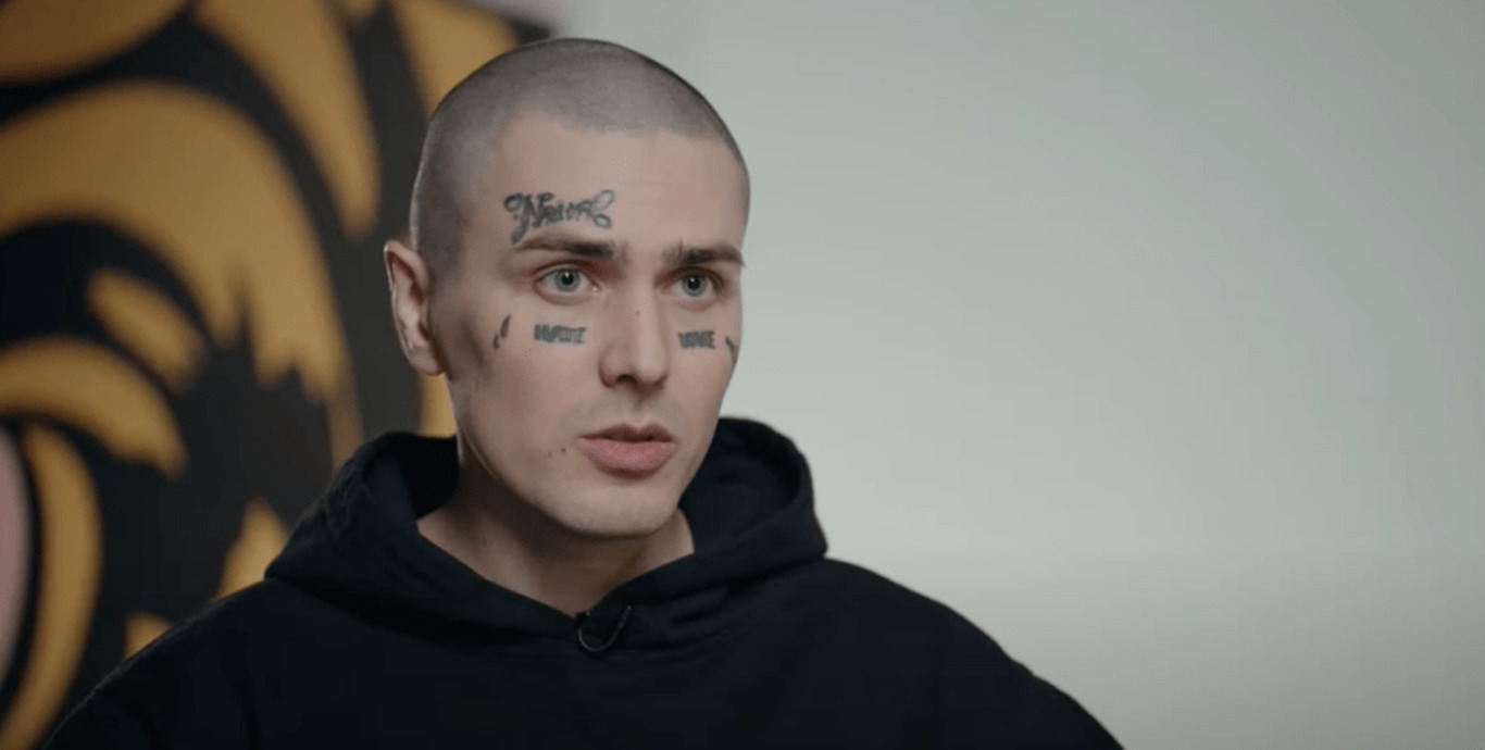 Кадр из интервью Face Юрию Дудю // YouTube