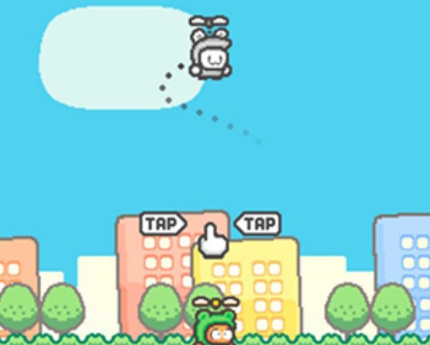 Автор Flappy Bird выпустил новую «убейся-игру» – Swing Copters 2