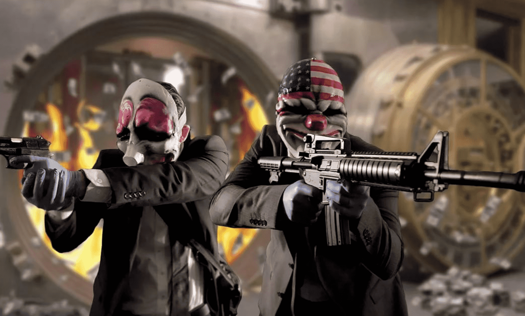 Маски из PayDay и оружие: полиция провела обыск в тайнике банды - изображение обложка