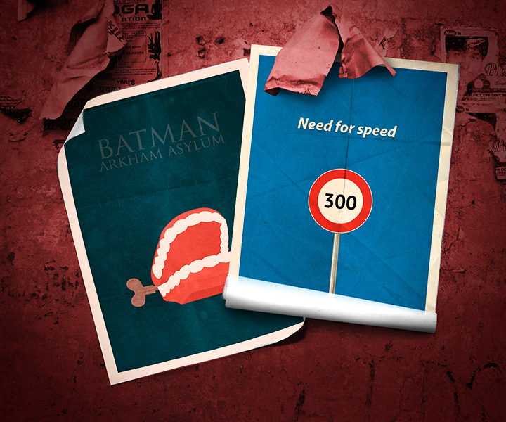 Минимализм: HALO, Need for Speed, BioShock. Batman Arkham Asylum, Fallout, Герои 3