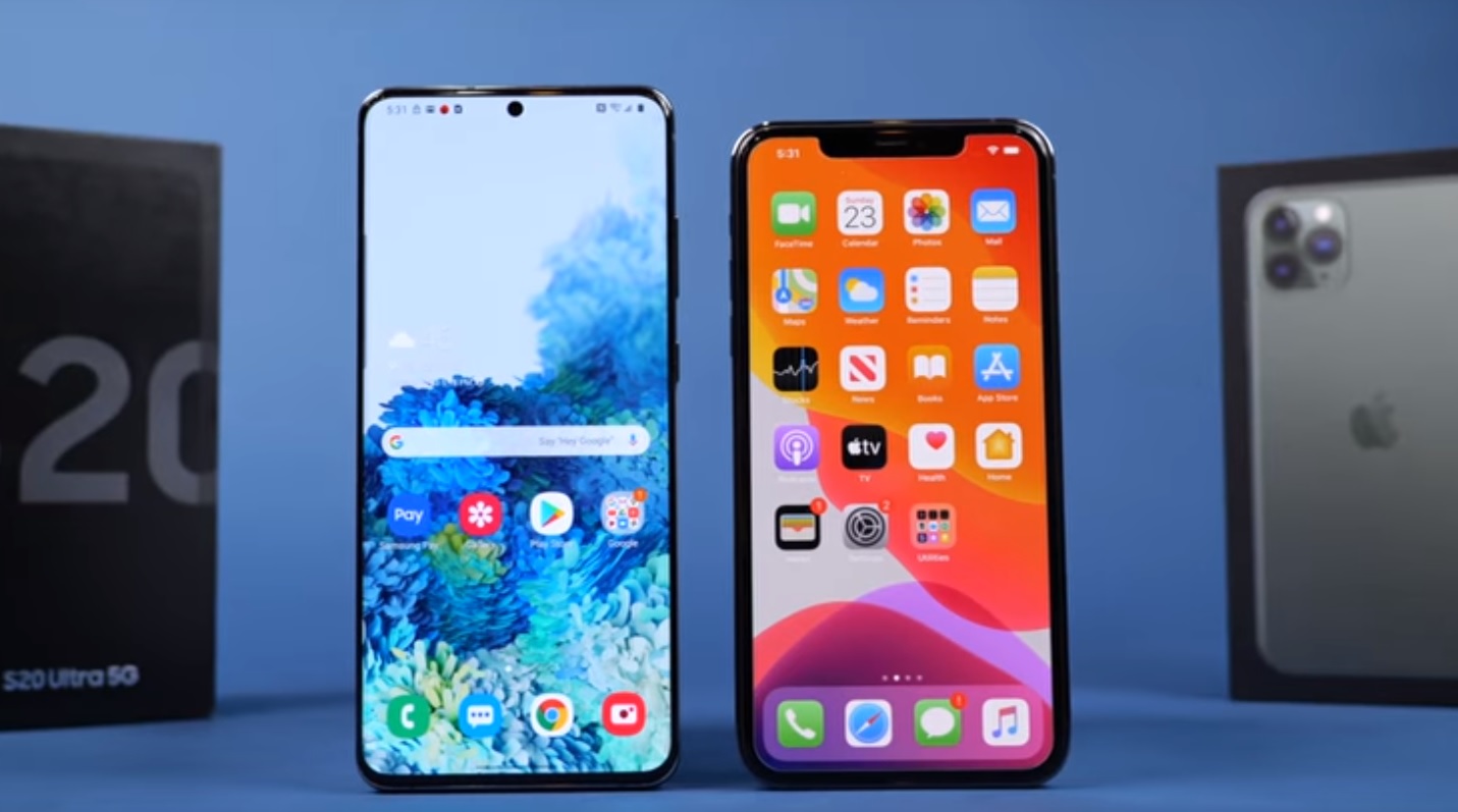 Samsung Galaxy S20 Ultra и iPhone 11 Pro Max сошлись в тесте на скорость работы - изображение обложка