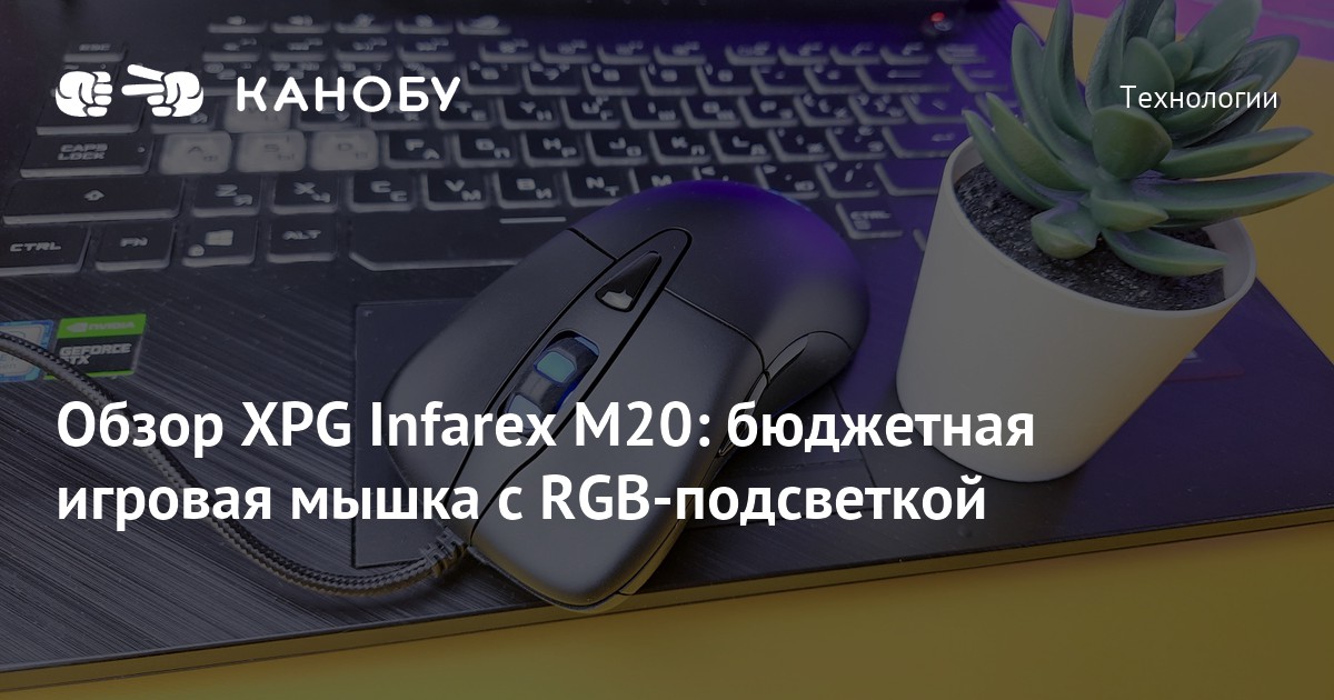 Обзор XPG Infarex M20: бюджетная игровая мышка с RGB-подсветкой