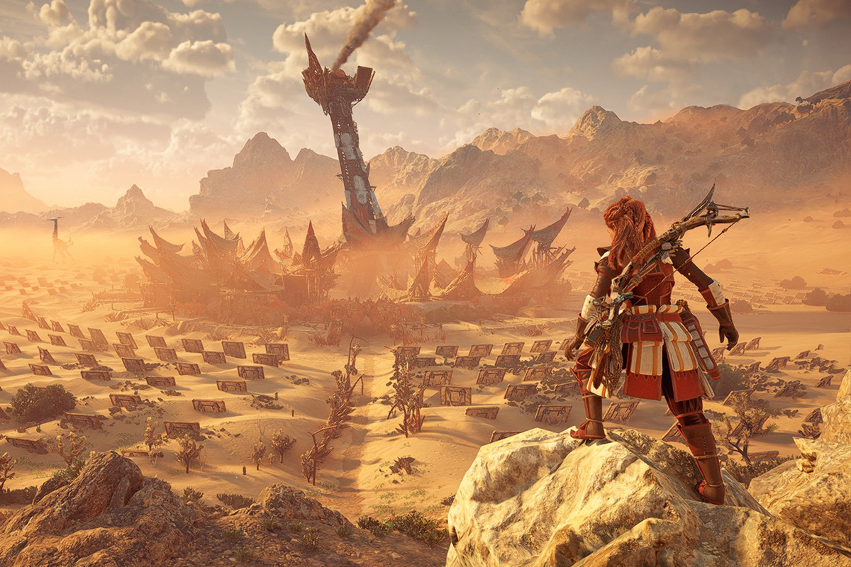 Авторы Horizon: Forbidden West показали несколько скриншотов с версии игры для PS4 - изображение обложка