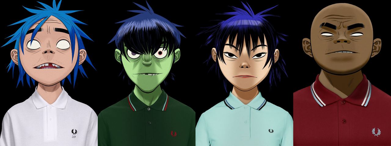 Gorillaz снялись в рекламной кампании поло Fred Perry - изображение обложка