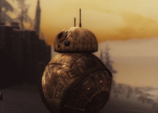 Моддеры добавили дроида BB-8 из «Звездных войн» в Skyrim. И сделан он двемерами - изображение обложка