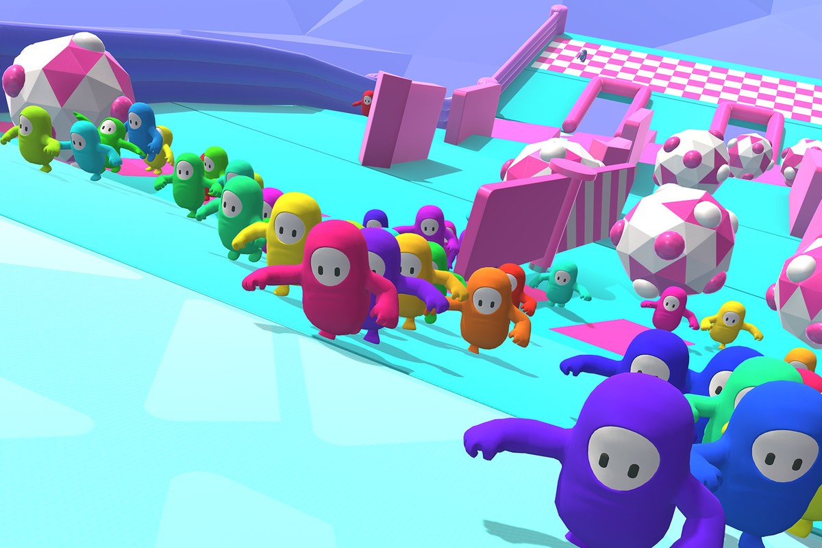 Обложка: скриншот Fall Guys