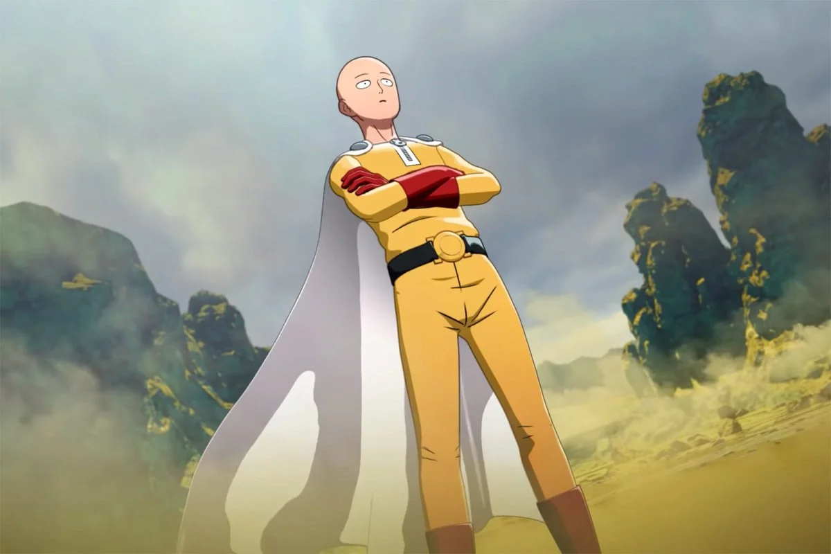 Обложка: кадр из аниме «Ванпанчмен» (2015—2019)
