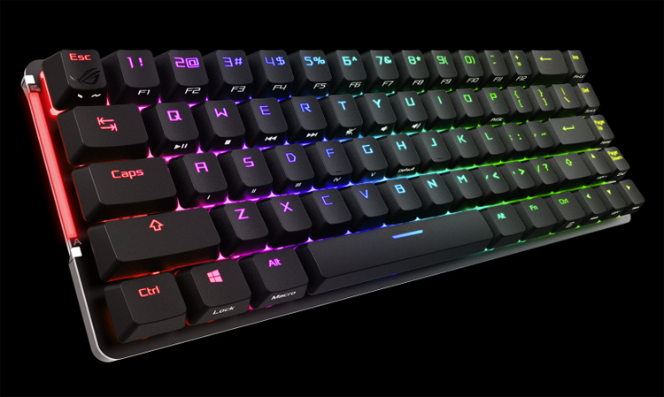 Asus представила компактную беспроводную клавиатуру для геймеров ROG Falchion - изображение обложка