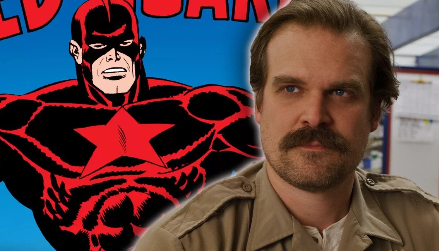 «Советский Капитан Америка» Дэвид Харбор на крутом фан-арте «Черной вдовы» - изображение обложка