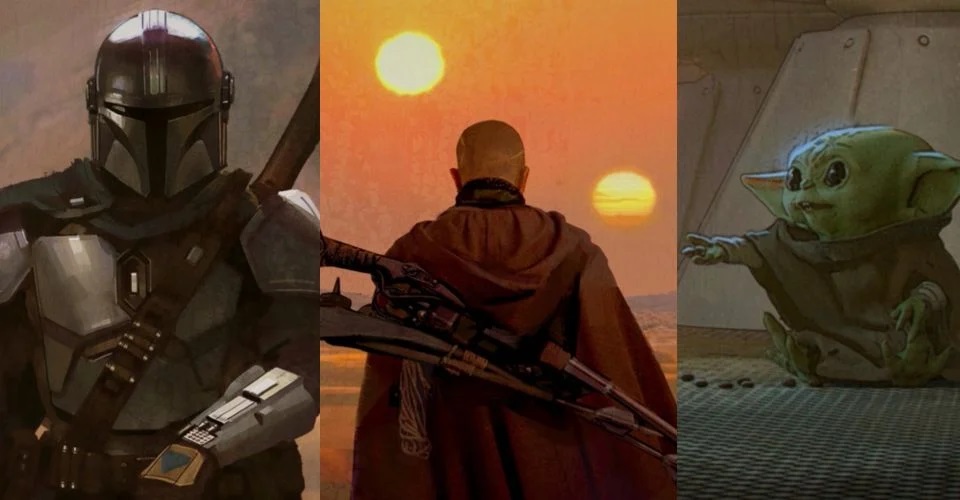 Все 11 артов из концовки первого эпизода второго сезона «Мандалорца» - изображение обложка