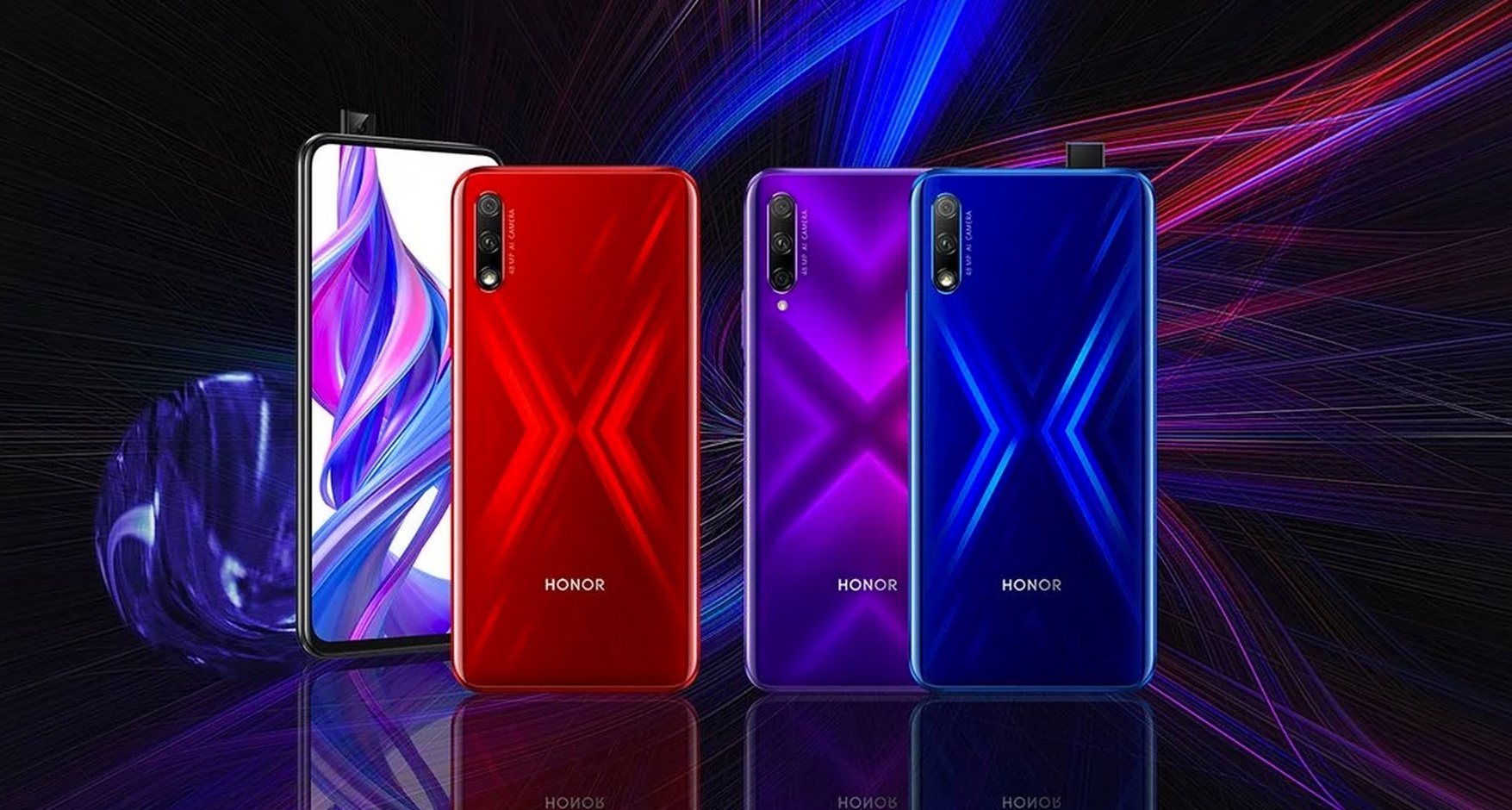 В России представили Honor 9X — среднебюджетный смартфон с выдвижной камерой