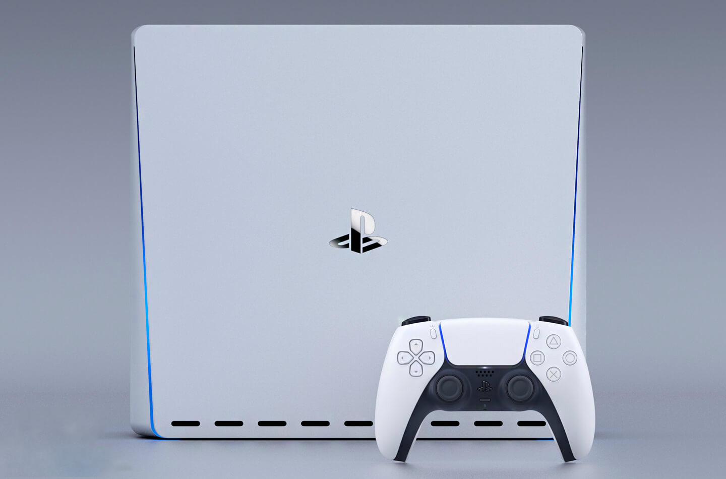 PlayStation 5 и геймпад DualSense показались на качественных фанатских рендерах