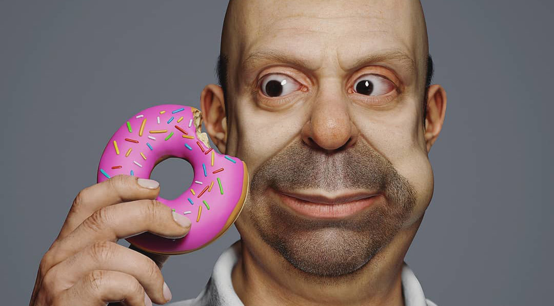 Художник показал реалистичные 3D-модели Симпсонов. Выглядит круто, но жутко - изображение обложка