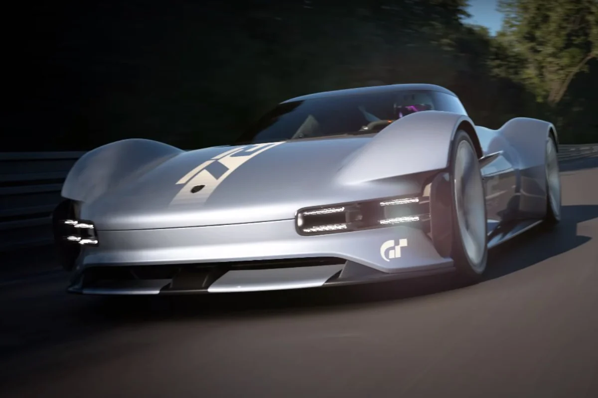 В Gran Turismo 7 появится эксклюзивный концептуальный спорткар Porsche Vision - изображение обложка