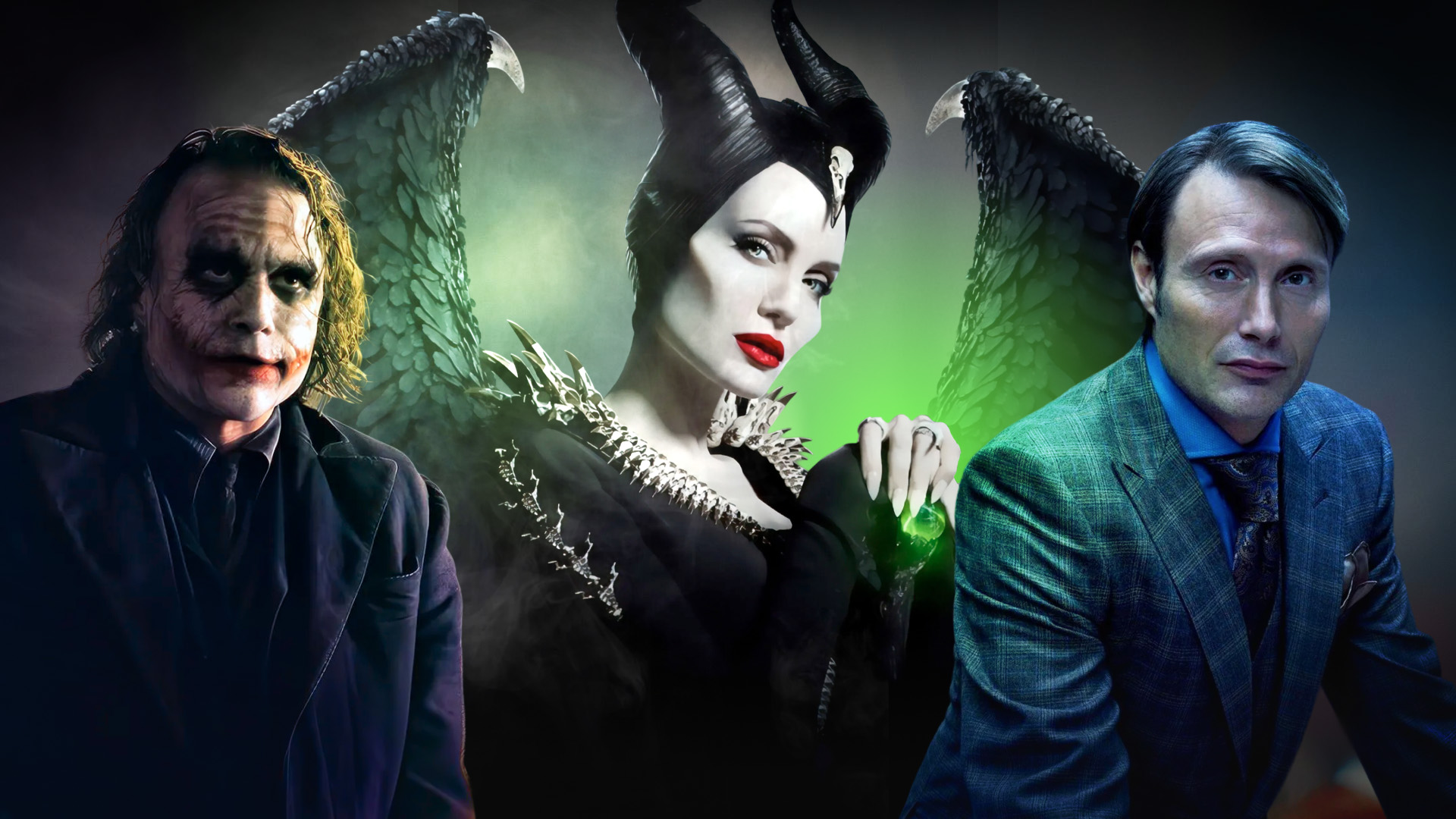 Джокер, Малефисента и Ганнибал / Обложка сделана на основе материалов Warner Bros., Disney и NBC
