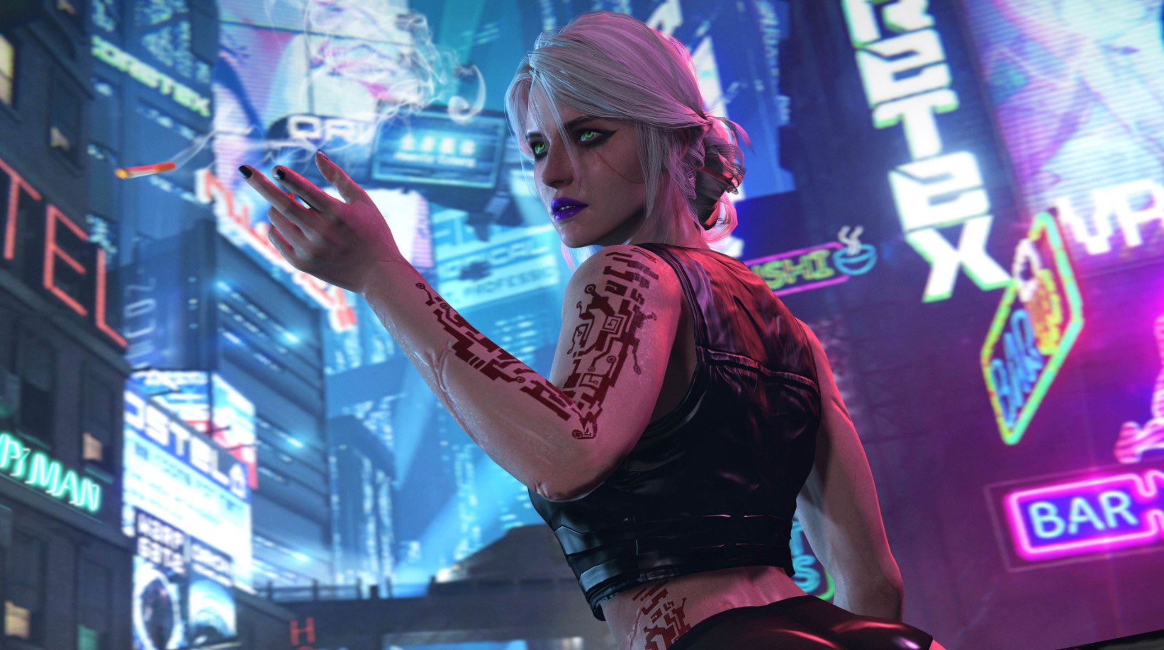 Фанаты «Ведьмака» нашли Цири в Cyberpunk 2077 - изображение обложка