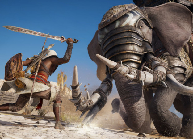 Убить боевого слона голыми руками? В Assassin’s Creed: Origins можно все!
