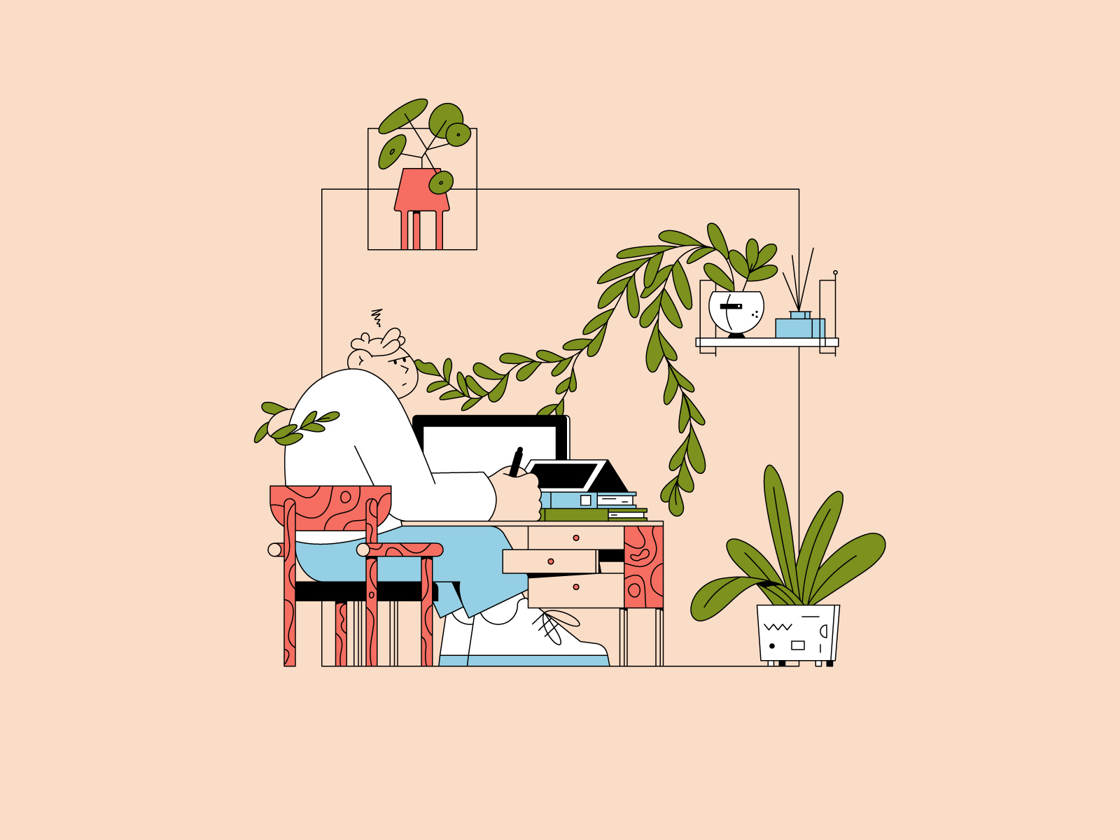 Заведите рыбок и откройте окна. Как стать продуктивнее на удаленке благодаря растениям и дизайну - изображение обложка
