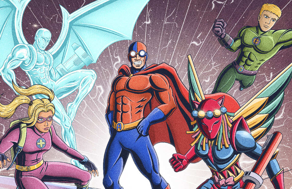 Художник сделал комиксы с героями, которых придумали дети. Есть Супердоктор и Человек-баран - изображение обложка