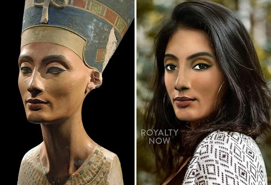 Художница показала, как могли бы выглядеть Нефертити и другие исторические личности в 21 веке - изображение обложка