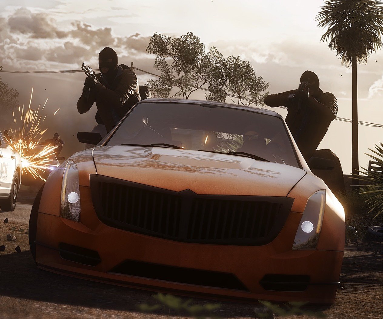 Бандиты свистнули машину копов в трейлере Battlefield Hardline - изображение обложка