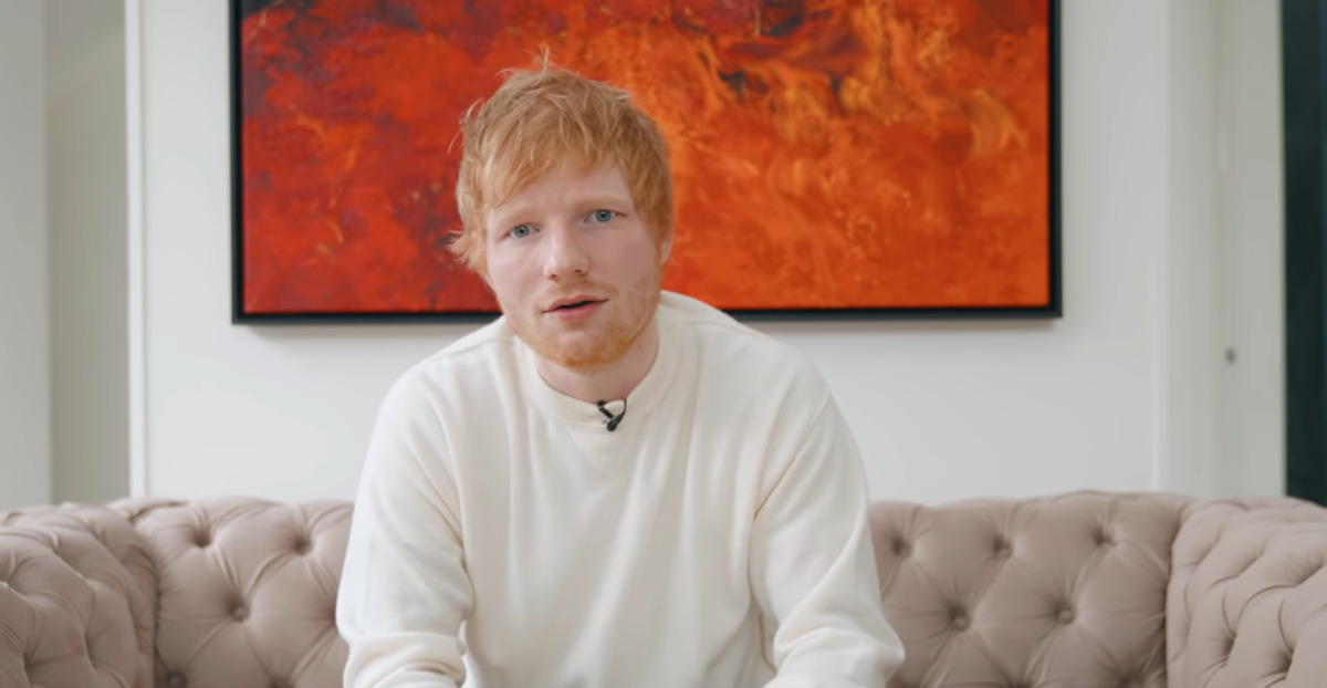 Скриншот видеообращения Эда Ширана