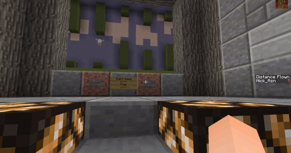 Flappy Bird ожила в Minecraft
 - изображение обложка