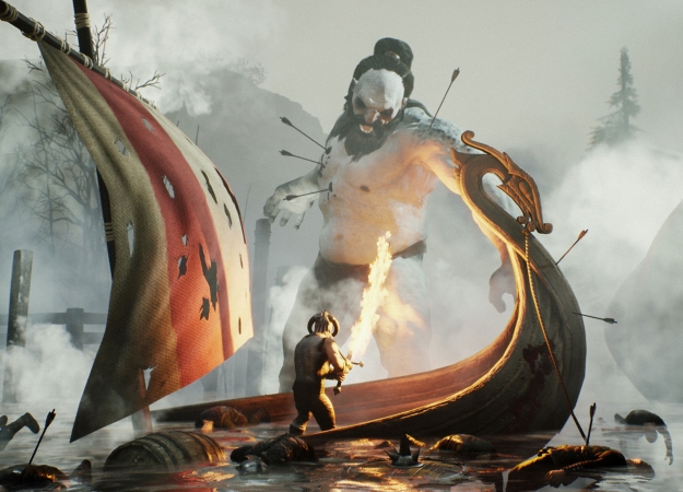 Сражение с великаном в новом геймплейном ролике Rune: Ragnarok. Это точно не Skyrim? - изображение обложка