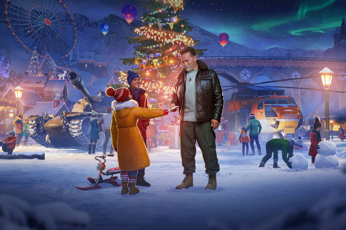 Арнольд Шварценеггер станет героем «Новогоднего наступления — 2022» в World of Tanks - изображение обложка