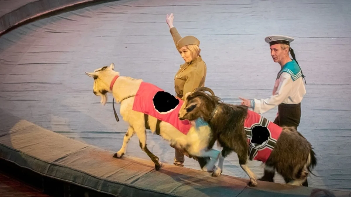 Госцирк Удмуртии устроил рождественское представление с козлами в свастиках по заказу РПЦ - изображение обложка