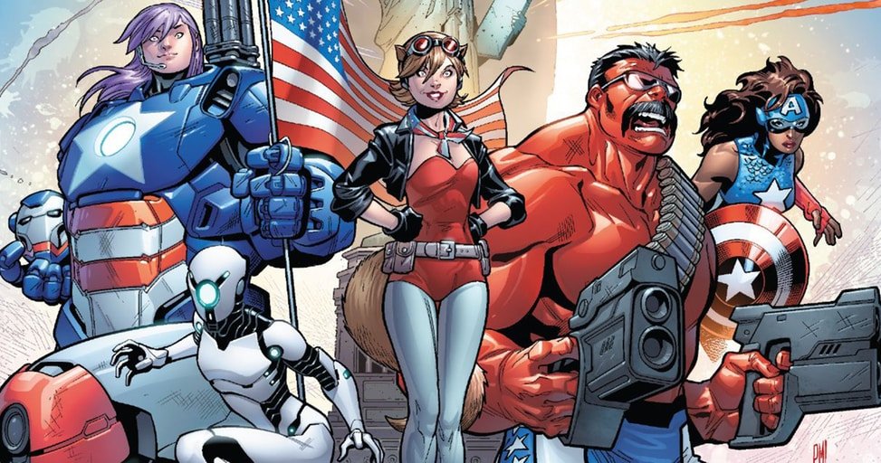 В комиксе U.S.Avengers представили нового Халка и Железного Человека - изображение обложка