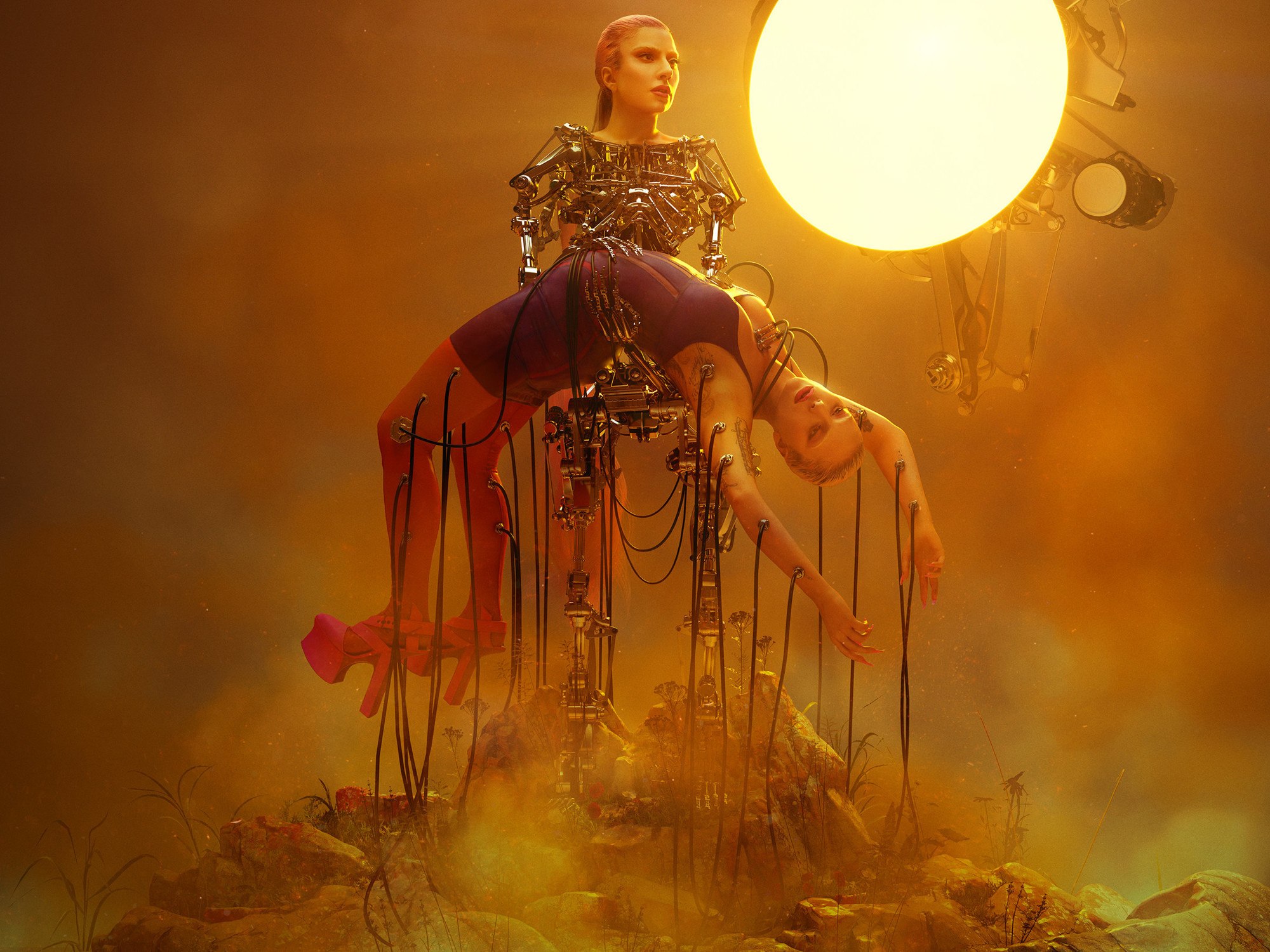 Галерея дня: из Леди Гаги сделали киборга - изображение обложка