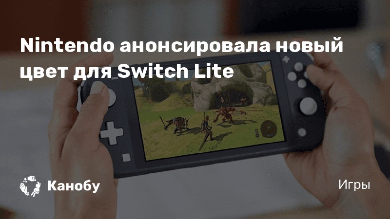 Nintendo анонсировала новый цвет для Switch Lite | Канобу