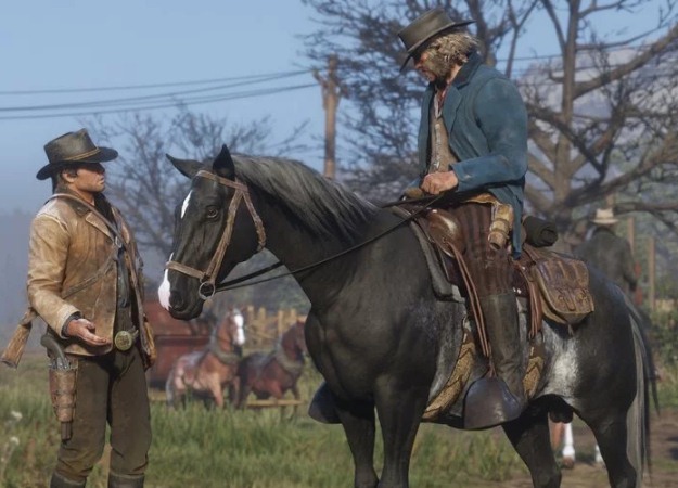 Гифка дня: далеко не лучший день главного героя Red Dead Redemption 2
