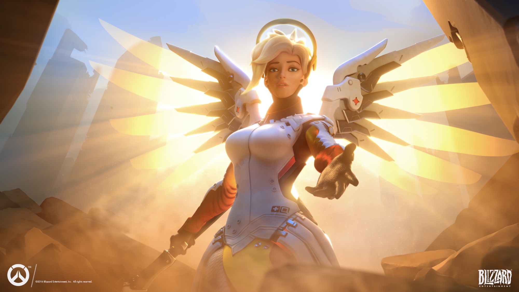 Россиянка показала откровенный косплей на Ангела из Overwatch в красных чулках - изображение обложка