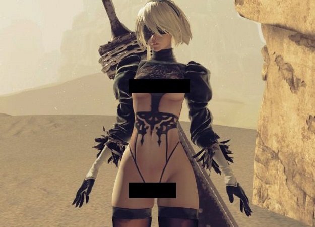 Мод для PC-версии Nier: Automata раздевает главную героиню - изображение обложка