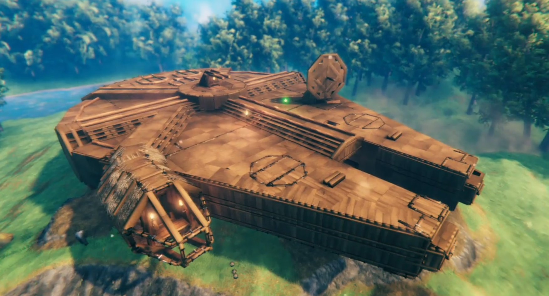 «Архитекторов не остановить»: игрок создал «Тысячелетний сокол» в Valheim - изображение обложка