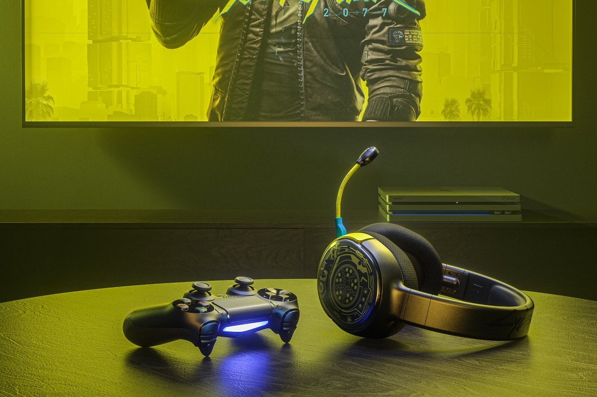 SteelSeries представила беспроводную игровую гарнитуру Arctis 1 в стиле Cyberpunk 2077 - изображение обложка