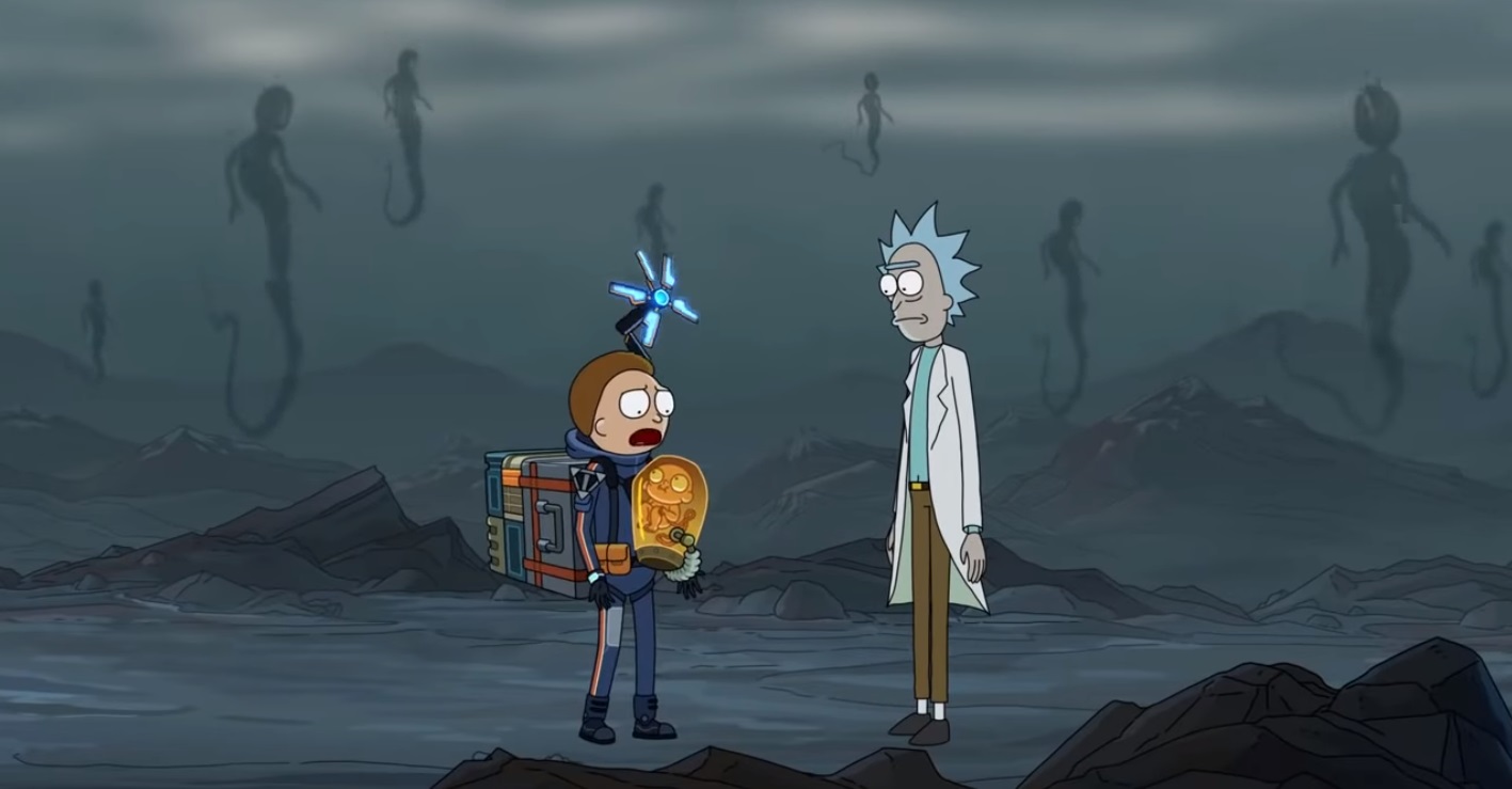 В рекламе Death Stranding Рик и Морти собираются съесть младенца - изображение обложка