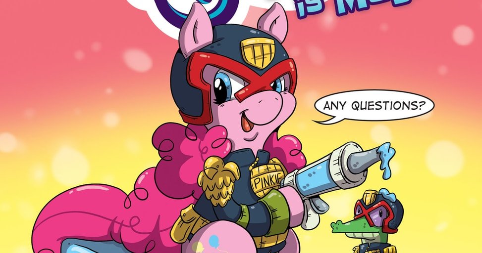 Что будет, если скрестить My Little Pony с судьей Дреддом? - изображение обложка