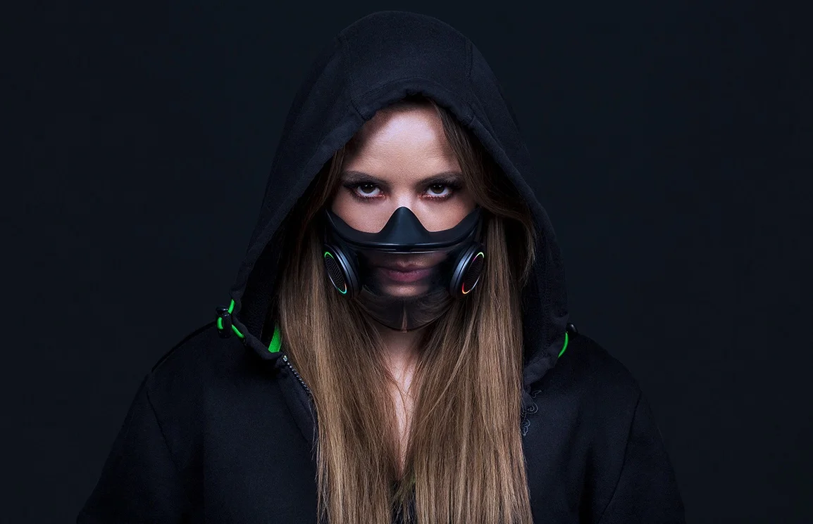 Razer показала Project Hazel — маску с RGB-подсветкой, динамиками и сменными фильтрами - изображение обложка