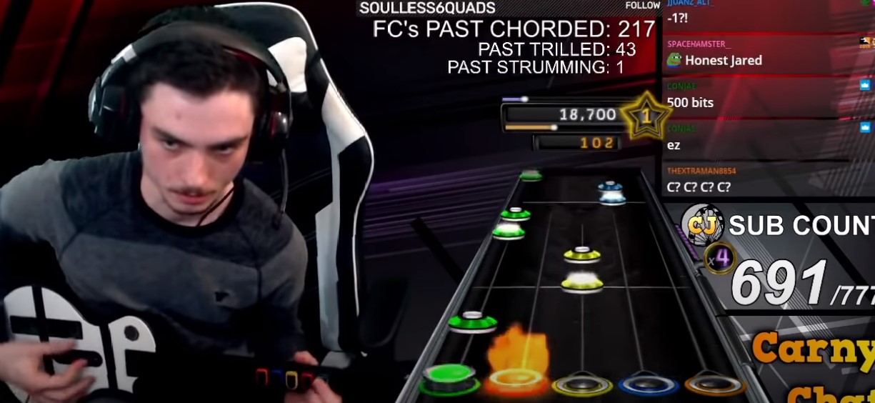 Стример первым прошёл сложнейшую пользовательскую песню в Guitar Hero за одно комбо  - изображение обложка