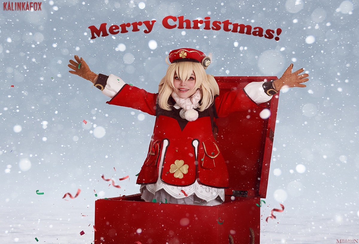 Россиянка показала милый новогодний косплей на Кли из Genshin Impact - изображение обложка