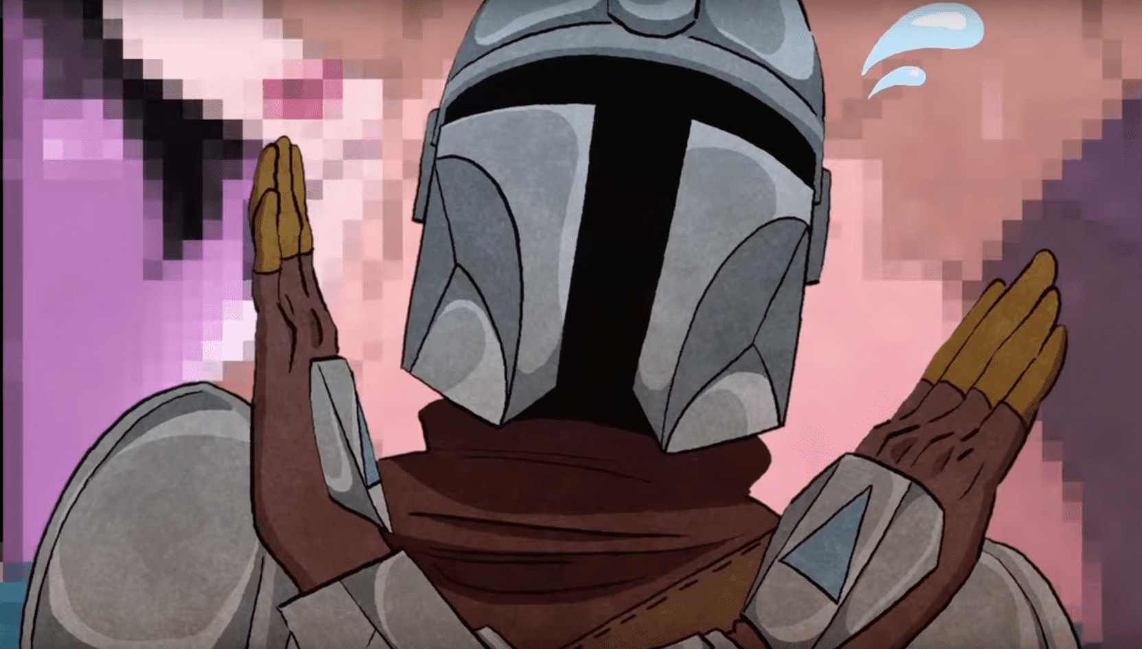 Энтузиасты сделали заставку «Мандалорца» в стиле аниме. Выглядит отлично - изображение обложка