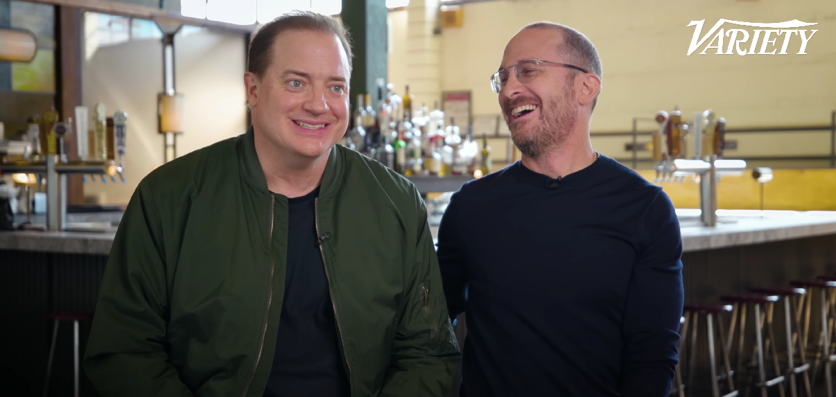 Обложка: Брендан Фрейзер и Даррен Аронофски // YouTube-канал Variety