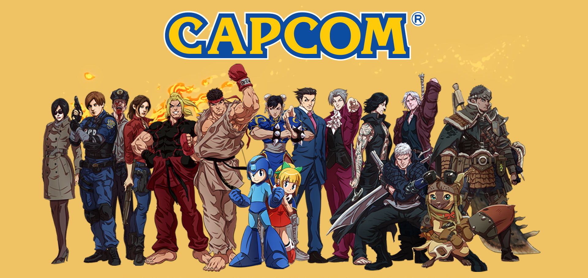 Обложка: арт с распродажи игр Capcom в Steam