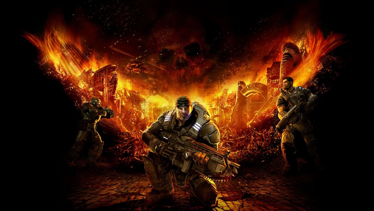 Обложка: арт из Gears of War