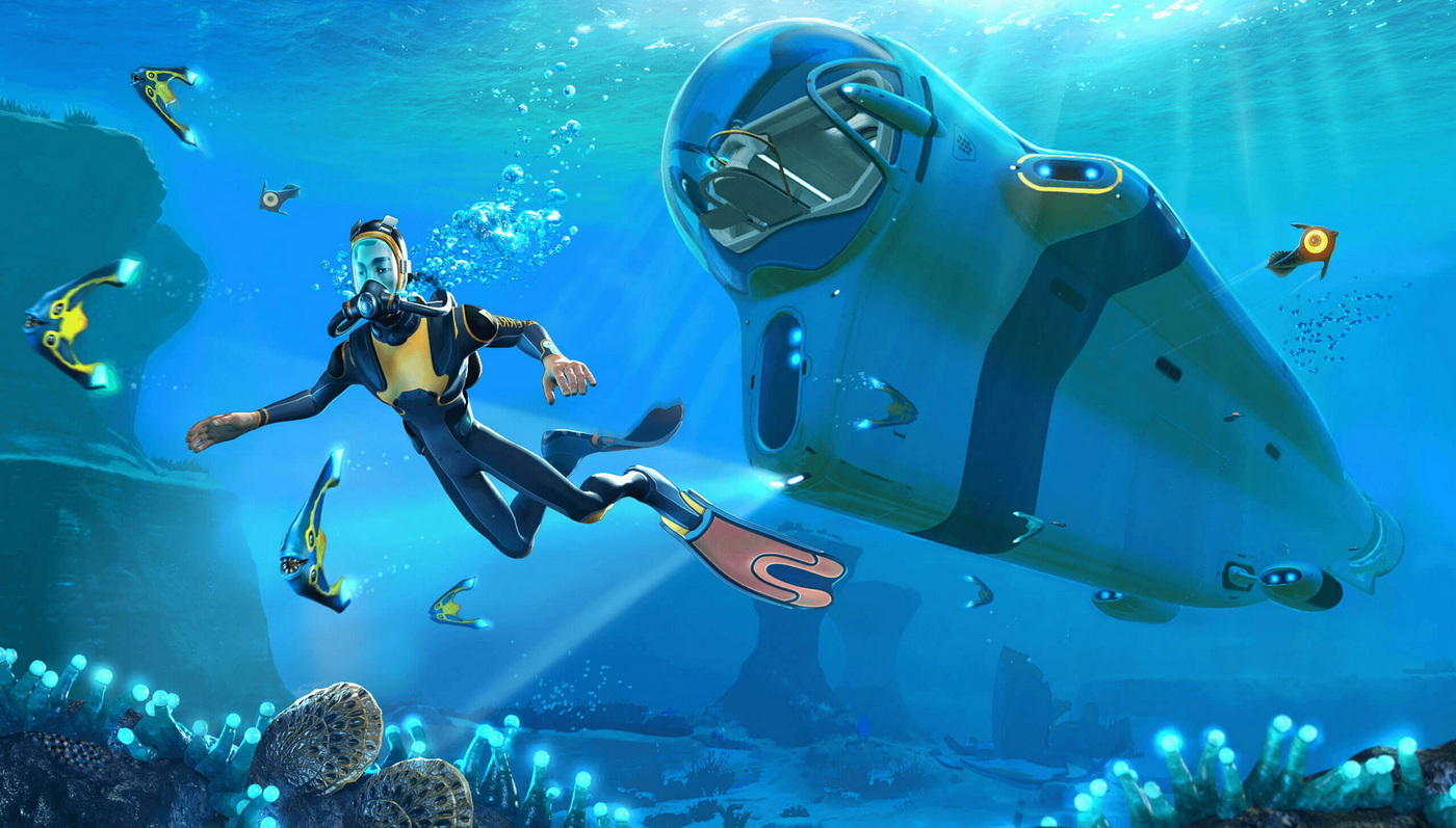 Обложка: постер игры Subnautica